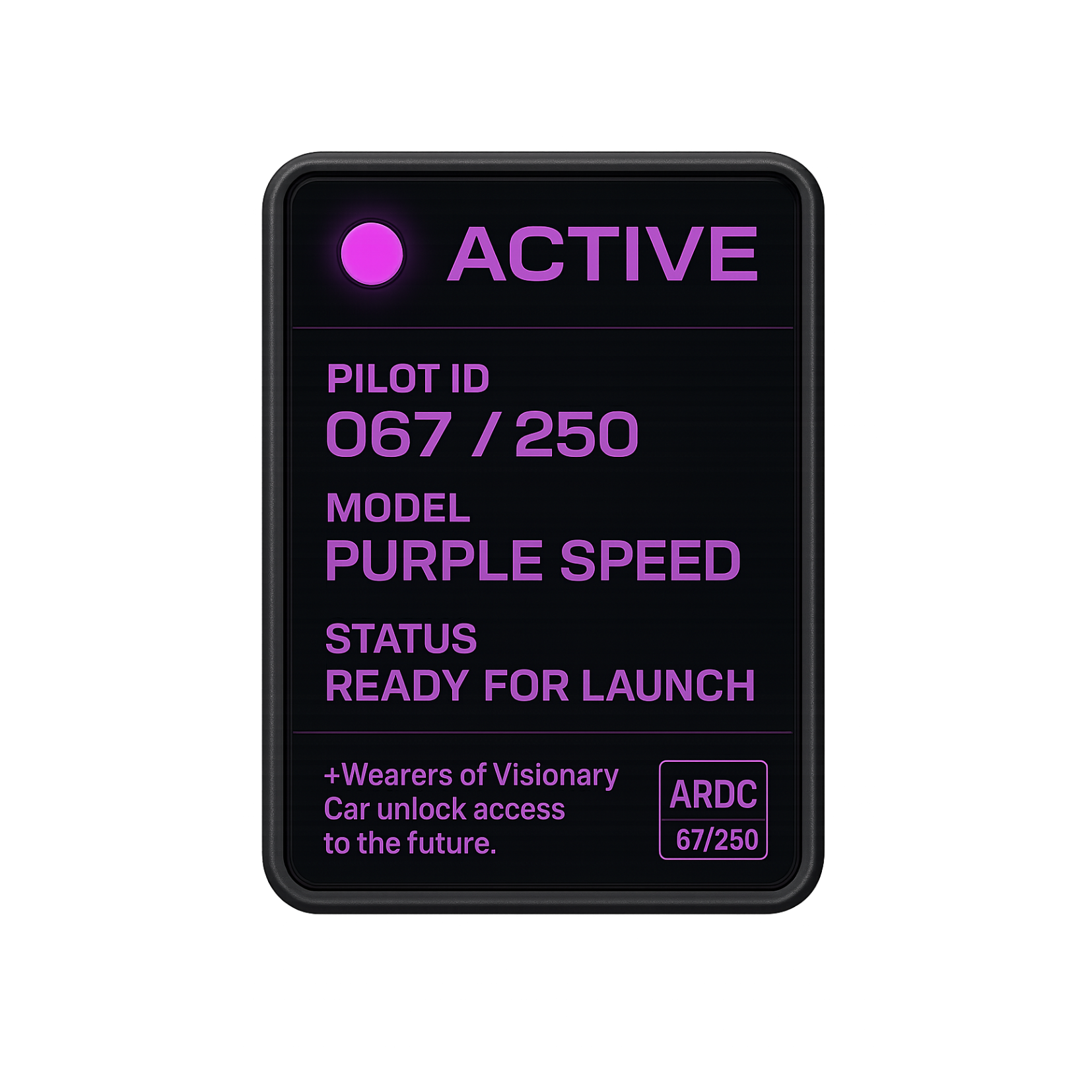 Purple Speed - VisionaryCar®